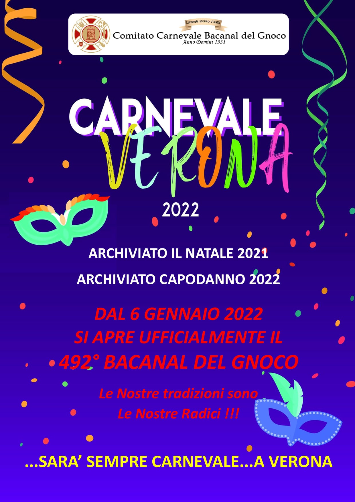 Si Apre Ufficialmente il Carnevale 2022 Carnevale 2024 Verona